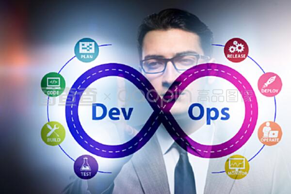 devOps軟件開發它的概念。